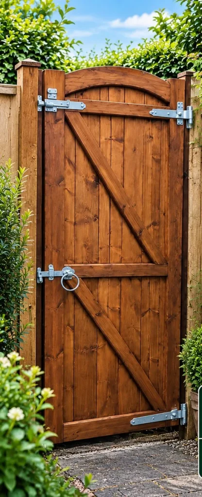 Timber garden gate example